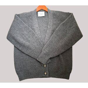 Les Coyotes De Paris Gray Alpaca Wool Blend Cardigan Sweater Made In Italy Carol